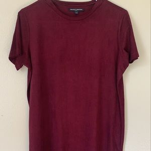 Soft burgundy T-shirt dress